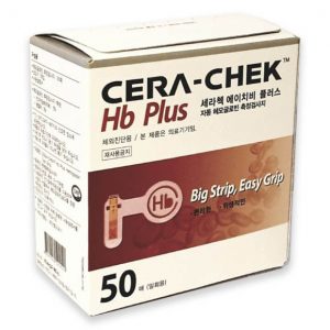 מקלוני בדיקה למד המוגלובין - CERA CHEK Hb Plus